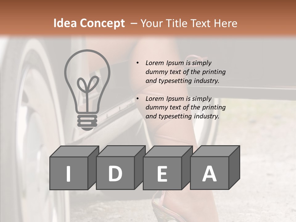 Driver Shoes Female PowerPoint Template