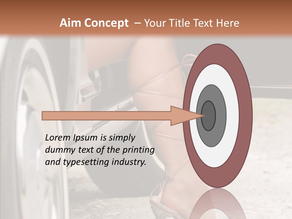 Driver Shoes Female PowerPoint Template