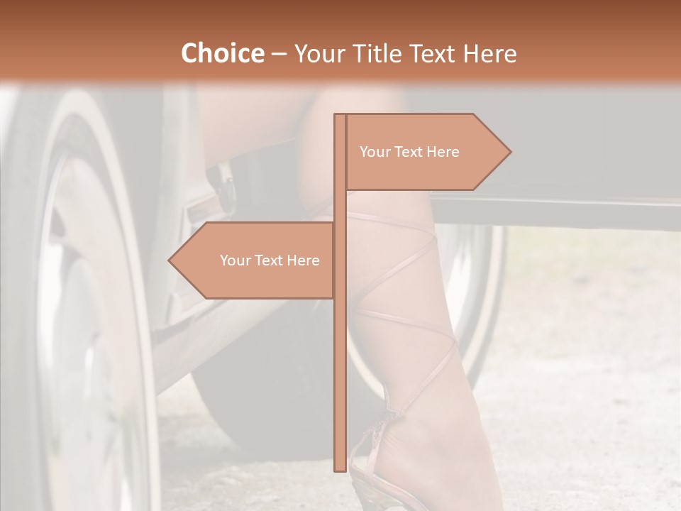 Driver Shoes Female PowerPoint Template