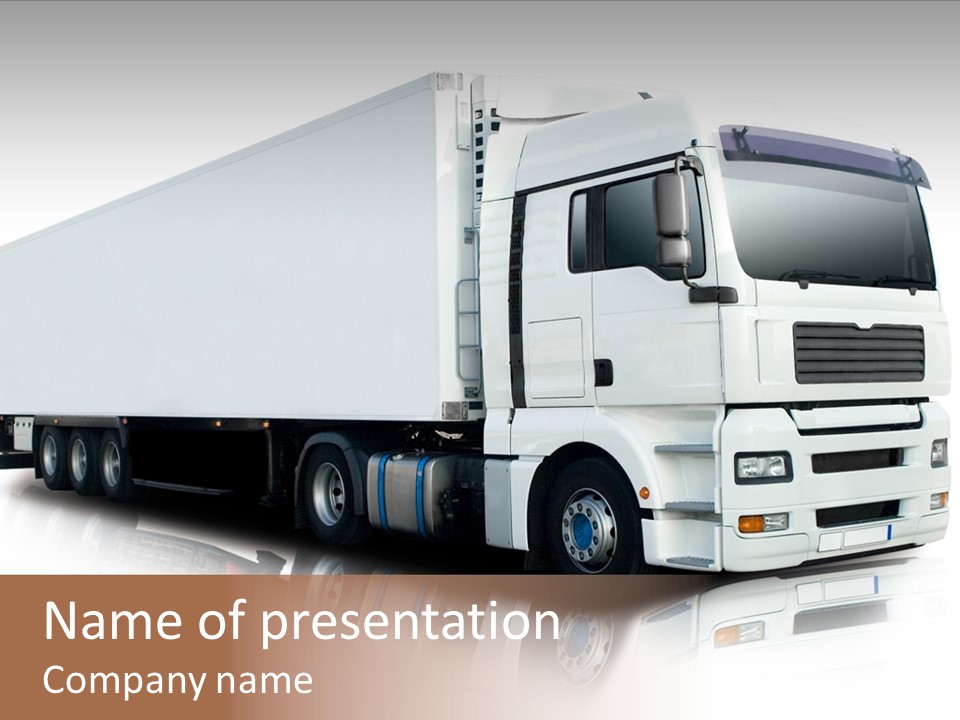 Rig Carrier Trailer PowerPoint Template