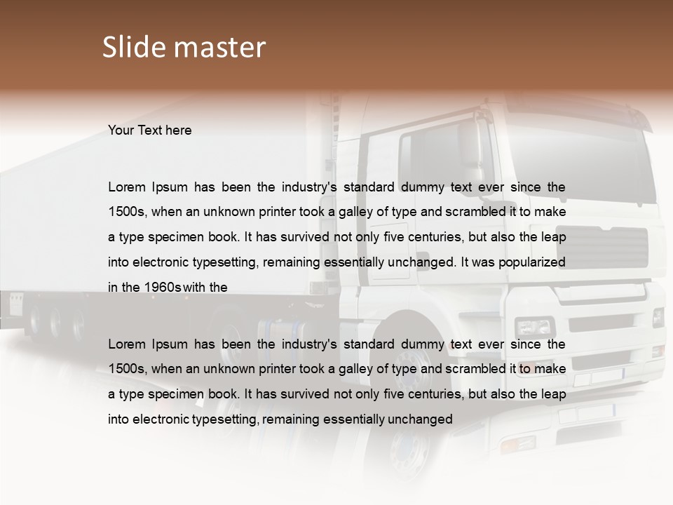 Rig Carrier Trailer PowerPoint Template
