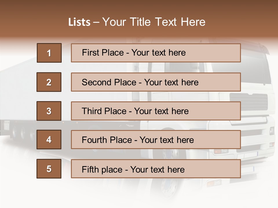 Rig Carrier Trailer PowerPoint Template