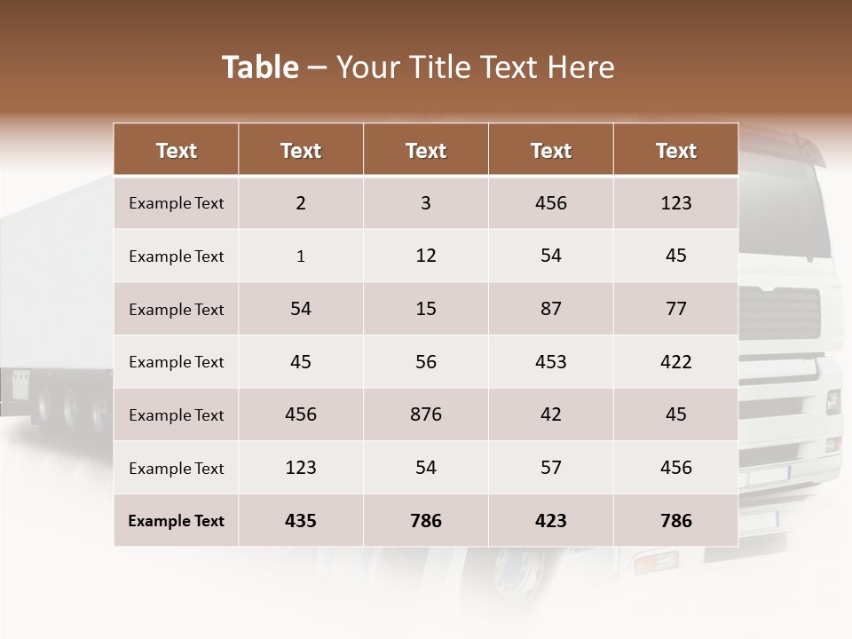 Rig Carrier Trailer PowerPoint Template