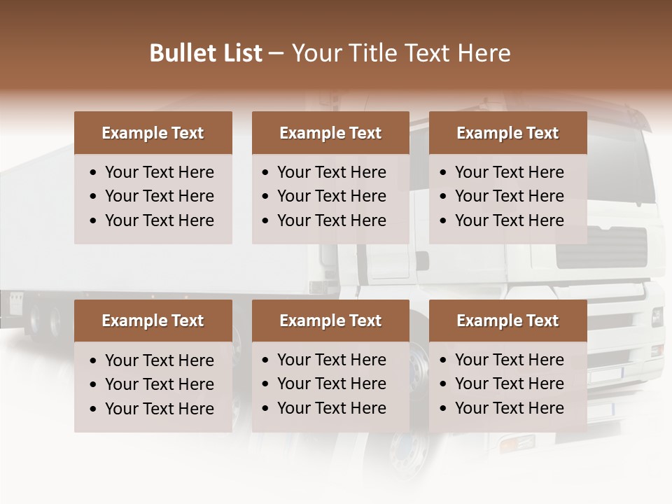 Rig Carrier Trailer PowerPoint Template