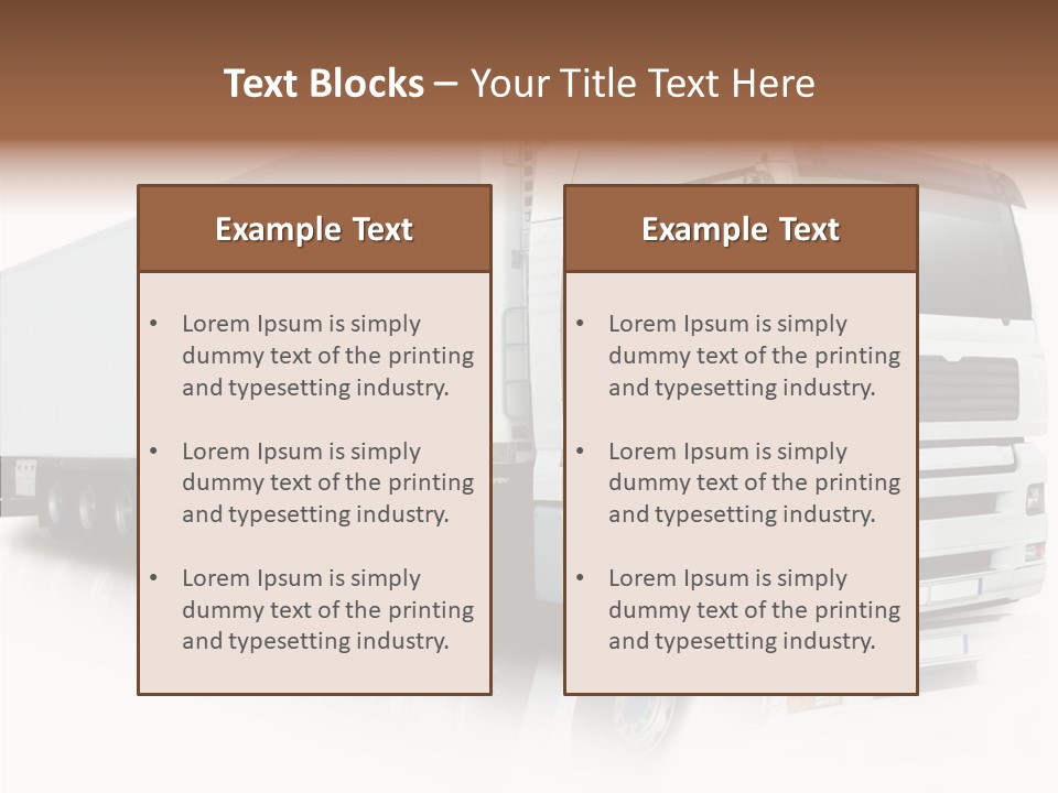 Rig Carrier Trailer PowerPoint Template