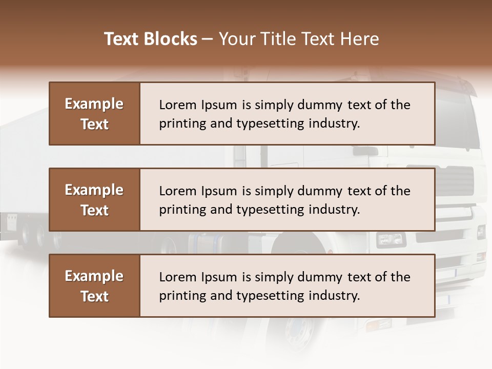 Rig Carrier Trailer PowerPoint Template