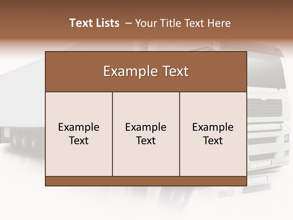 Rig Carrier Trailer PowerPoint Template