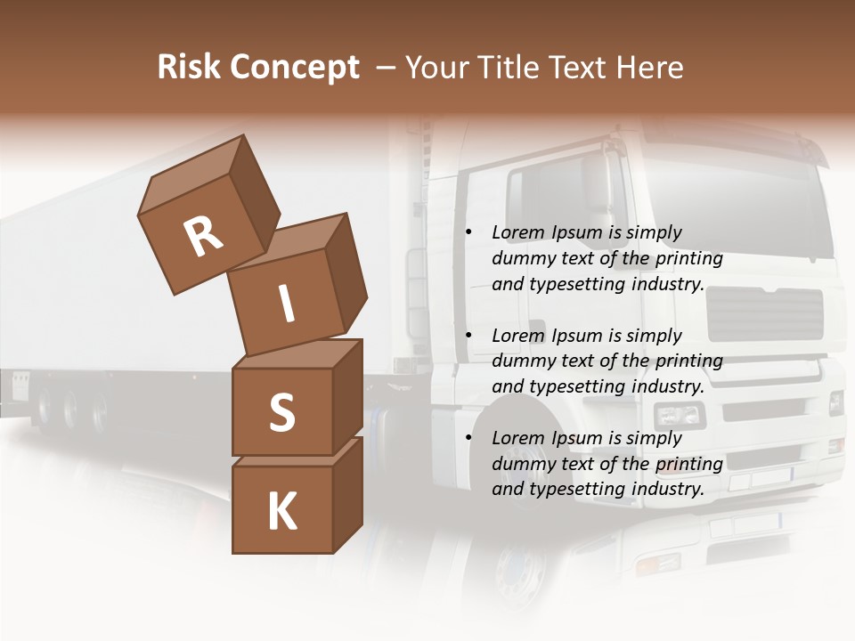 Rig Carrier Trailer PowerPoint Template