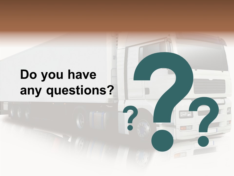 Rig Carrier Trailer PowerPoint Template