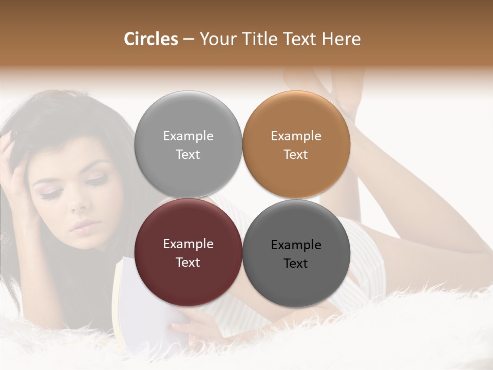 Happiness Wellness Caucasian PowerPoint Template