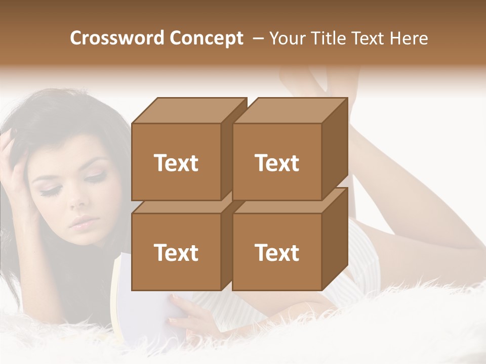 Happiness Wellness Caucasian PowerPoint Template