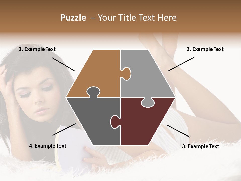 Happiness Wellness Caucasian PowerPoint Template