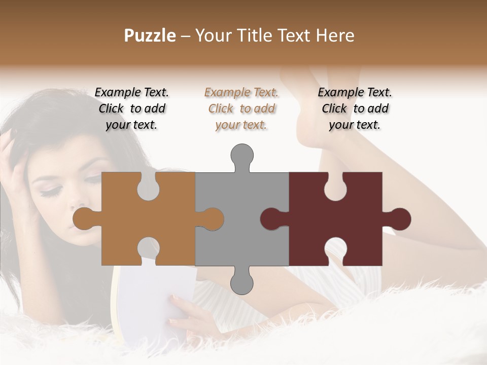 Happiness Wellness Caucasian PowerPoint Template