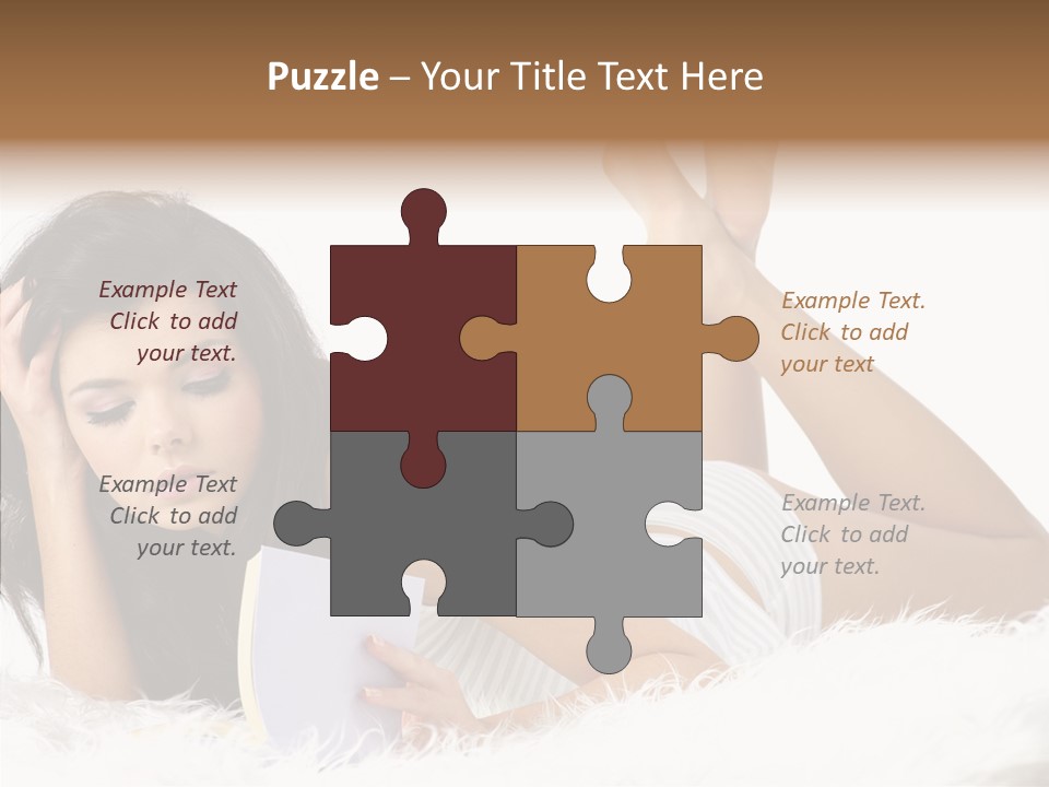 Happiness Wellness Caucasian PowerPoint Template