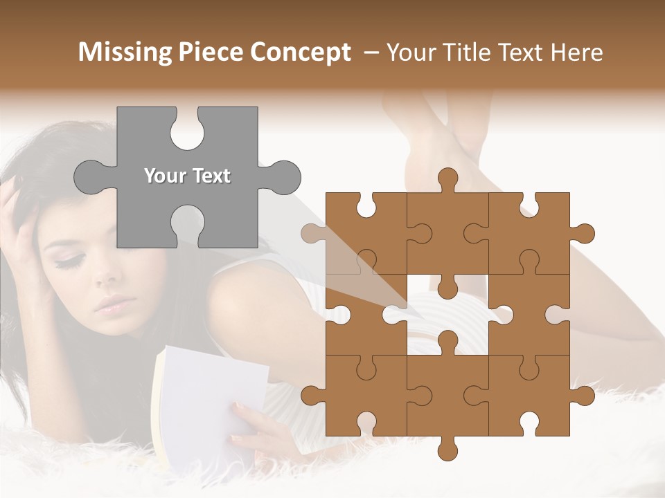 Happiness Wellness Caucasian PowerPoint Template