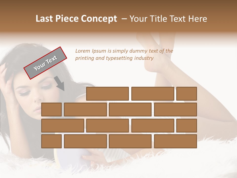 Happiness Wellness Caucasian PowerPoint Template