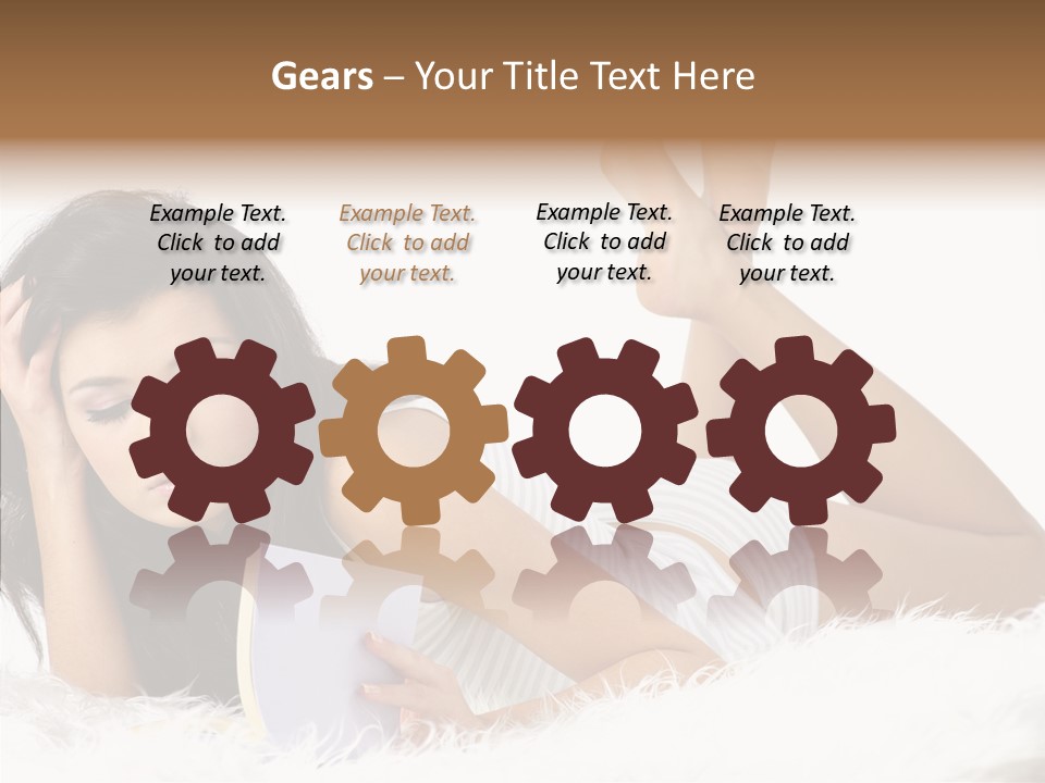 Happiness Wellness Caucasian PowerPoint Template