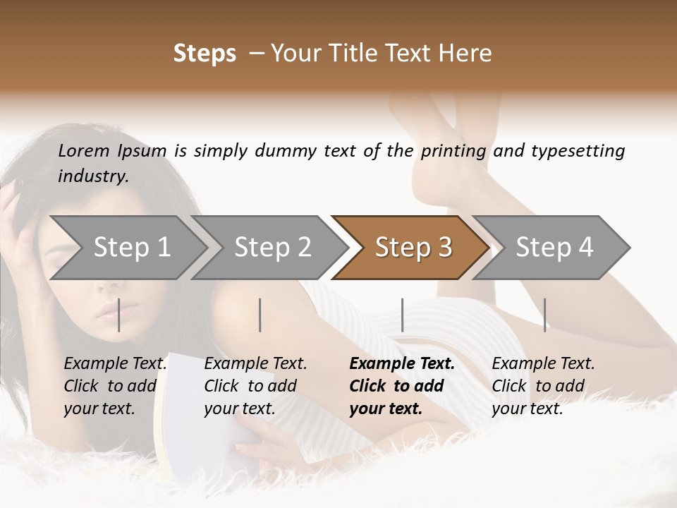 Happiness Wellness Caucasian PowerPoint Template