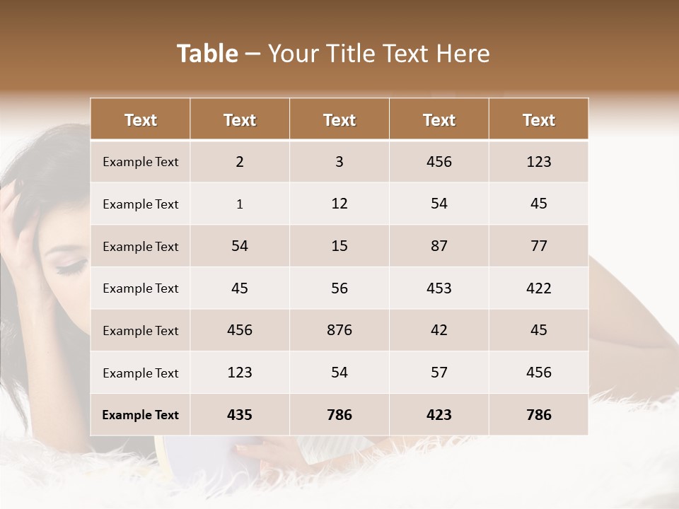 Happiness Wellness Caucasian PowerPoint Template