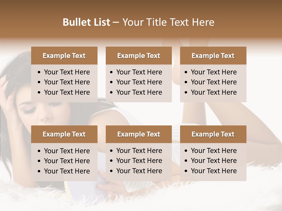 Happiness Wellness Caucasian PowerPoint Template