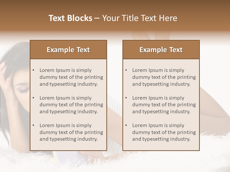 Happiness Wellness Caucasian PowerPoint Template