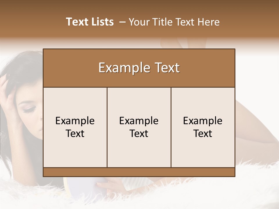 Happiness Wellness Caucasian PowerPoint Template