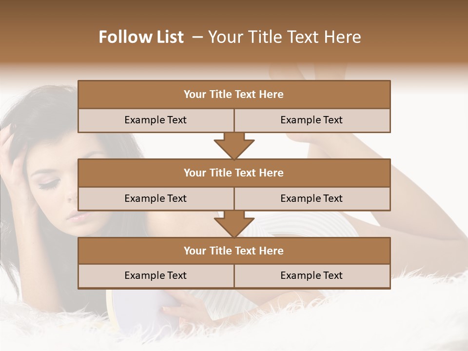 Happiness Wellness Caucasian PowerPoint Template
