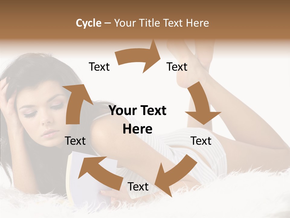 Happiness Wellness Caucasian PowerPoint Template