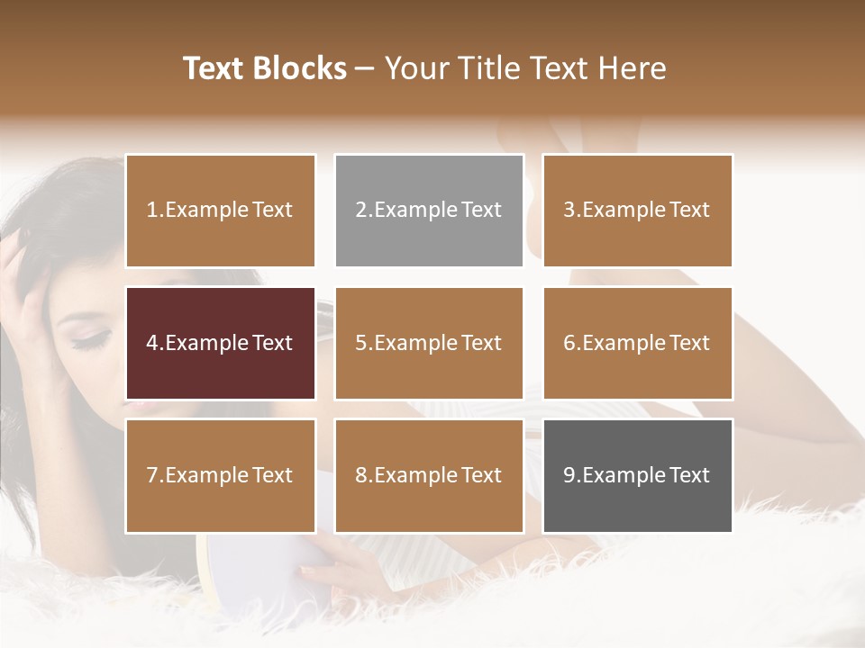 Happiness Wellness Caucasian PowerPoint Template