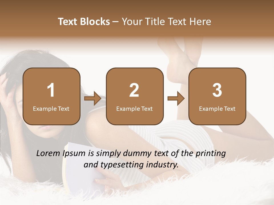 Happiness Wellness Caucasian PowerPoint Template