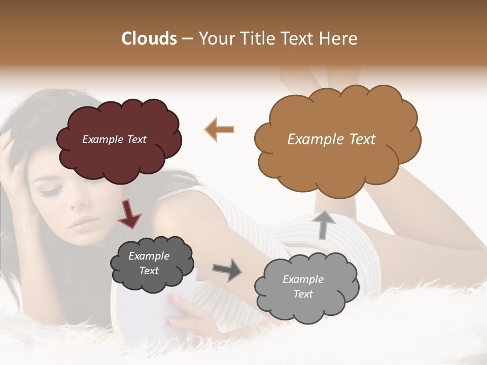 Happiness Wellness Caucasian PowerPoint Template