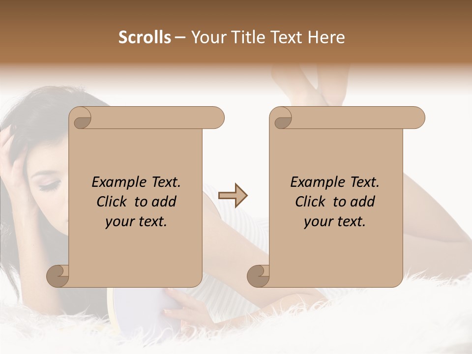 Happiness Wellness Caucasian PowerPoint Template
