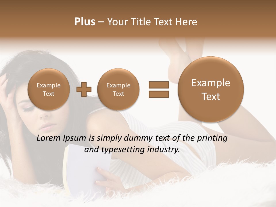 Happiness Wellness Caucasian PowerPoint Template