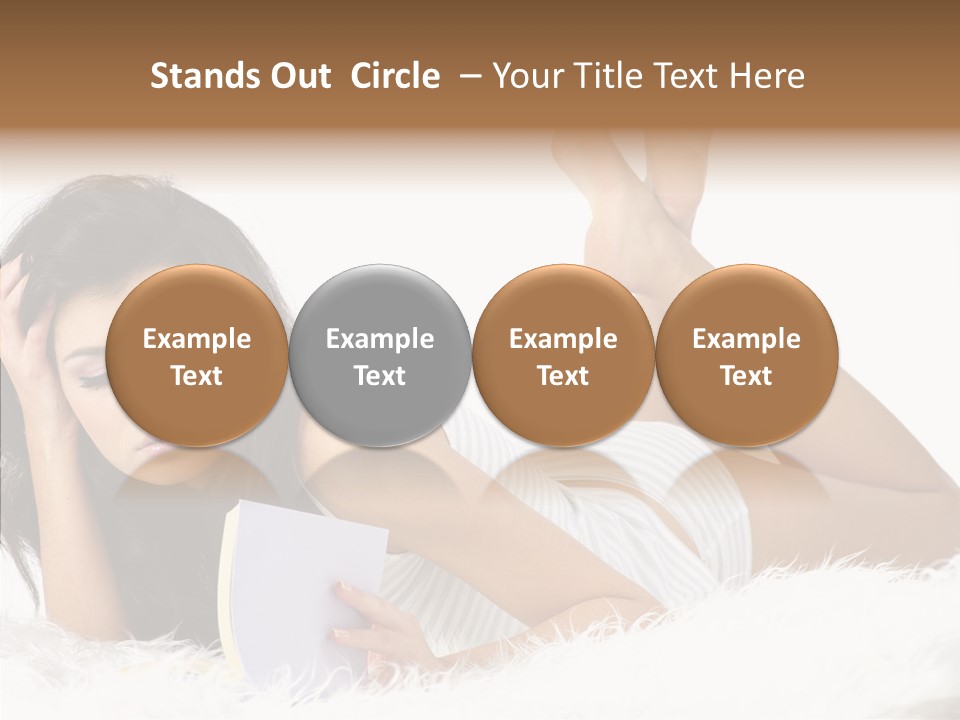 Happiness Wellness Caucasian PowerPoint Template