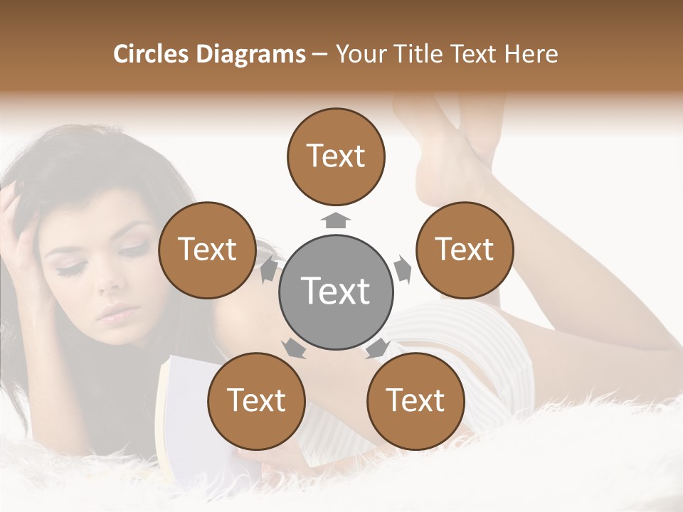 Happiness Wellness Caucasian PowerPoint Template