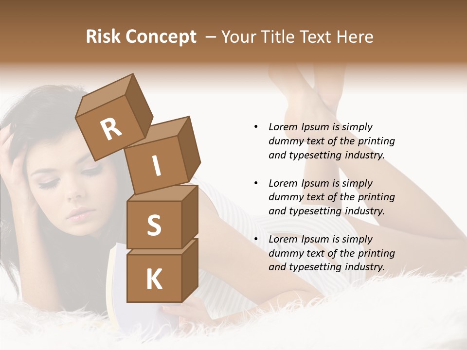 Happiness Wellness Caucasian PowerPoint Template