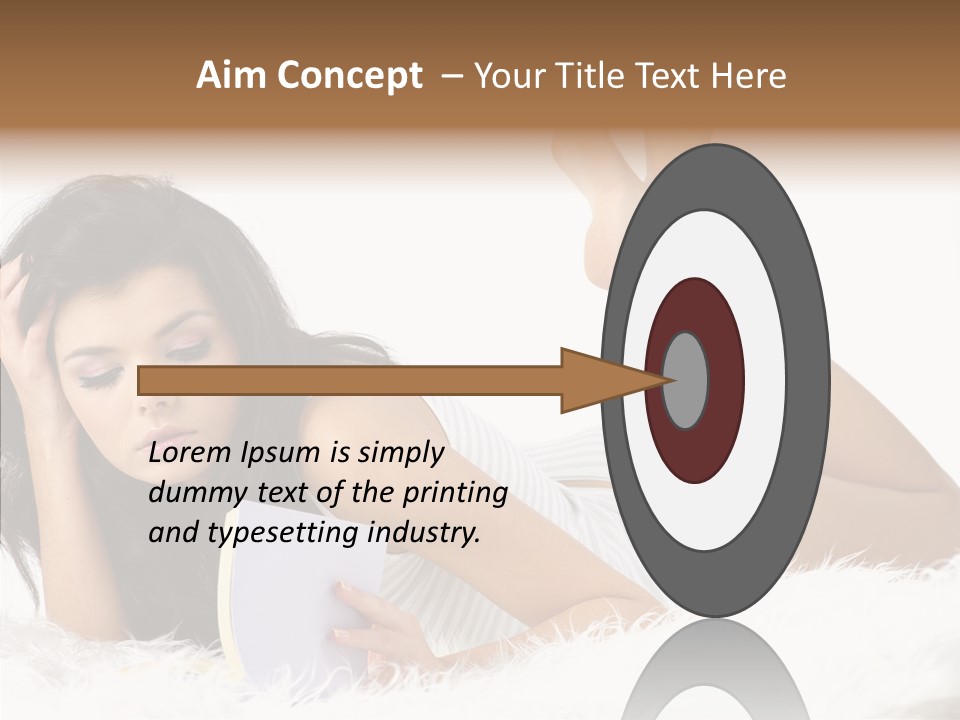 Happiness Wellness Caucasian PowerPoint Template