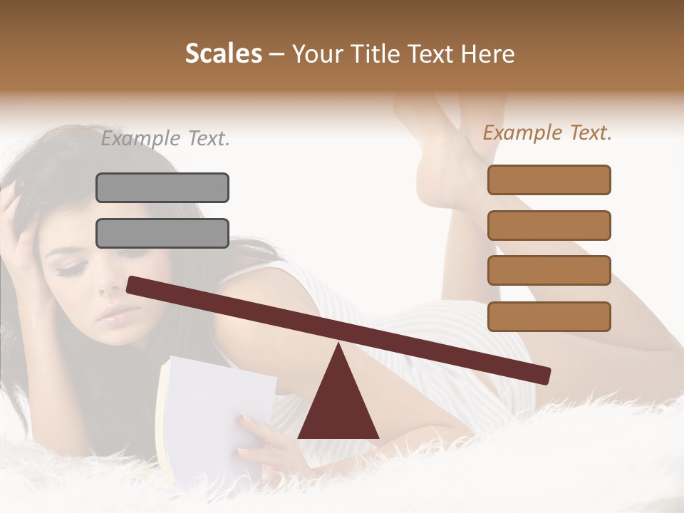 Happiness Wellness Caucasian PowerPoint Template