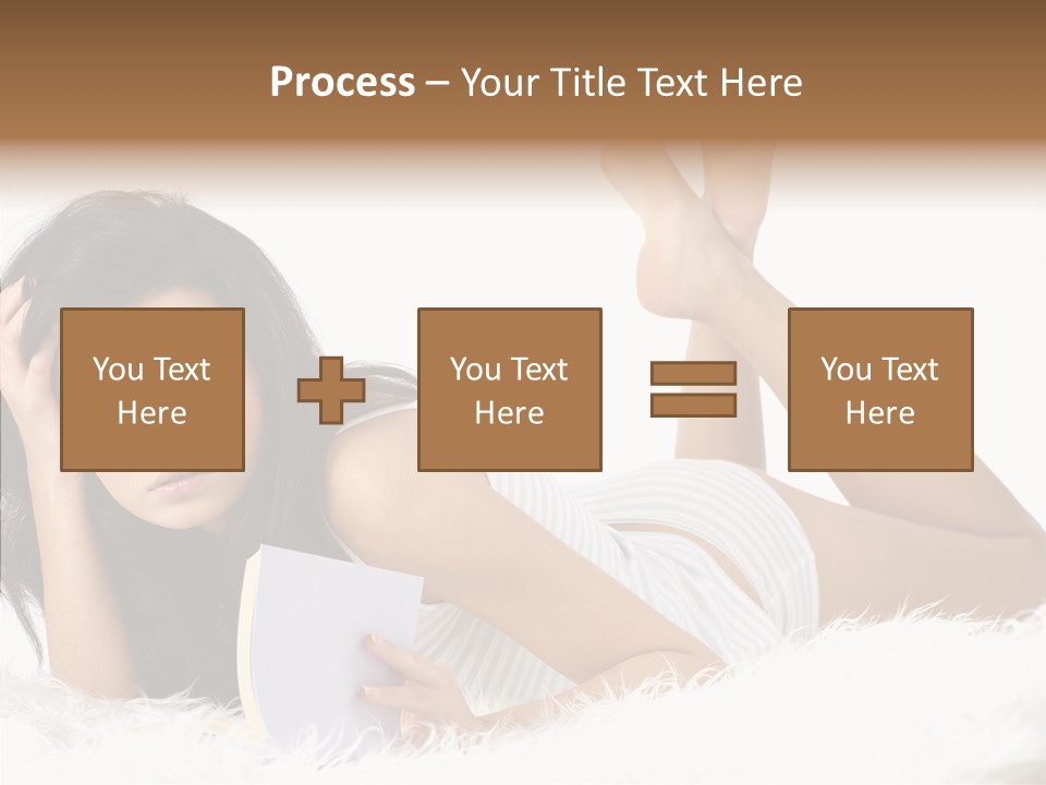 Happiness Wellness Caucasian PowerPoint Template
