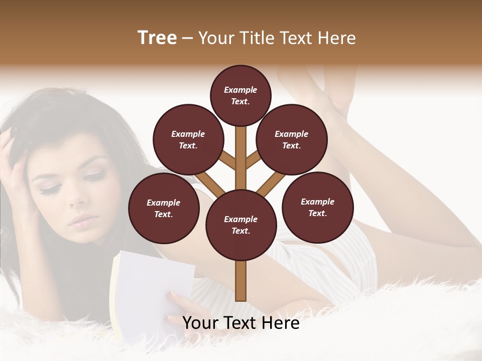 Happiness Wellness Caucasian PowerPoint Template