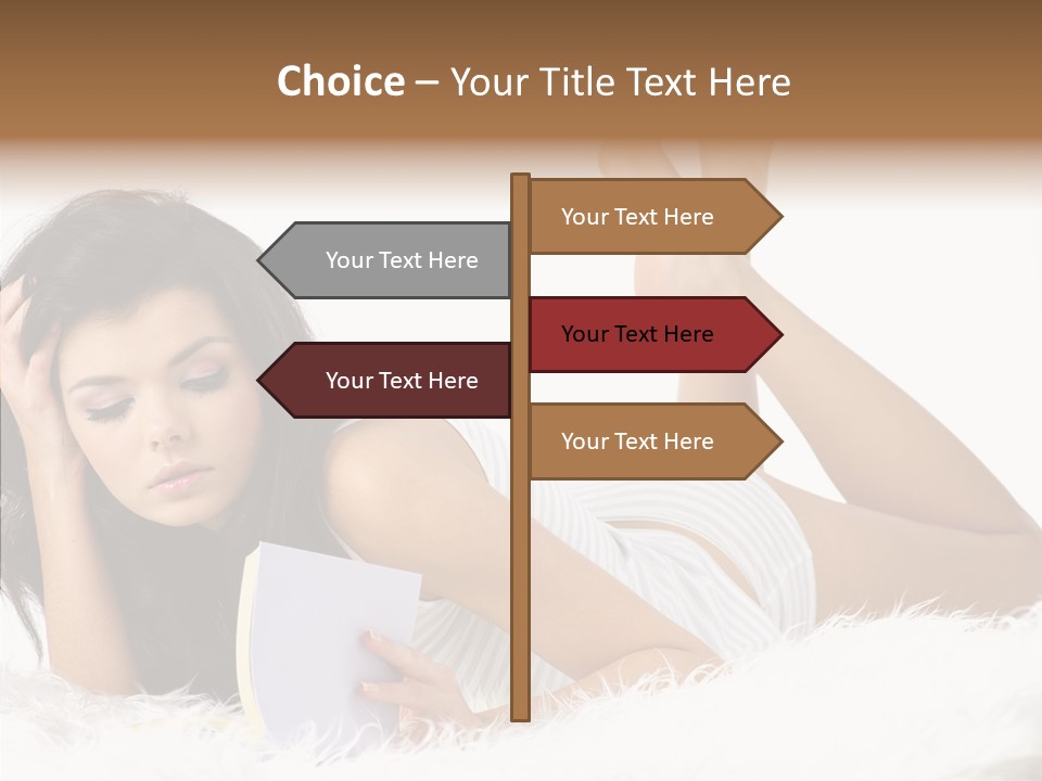 Happiness Wellness Caucasian PowerPoint Template