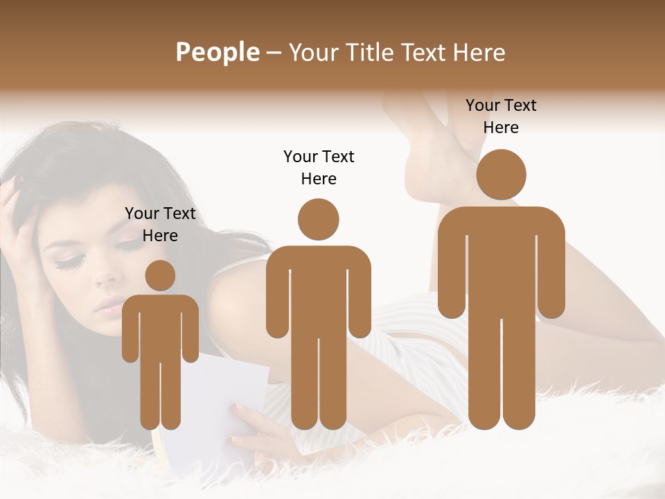 Happiness Wellness Caucasian PowerPoint Template