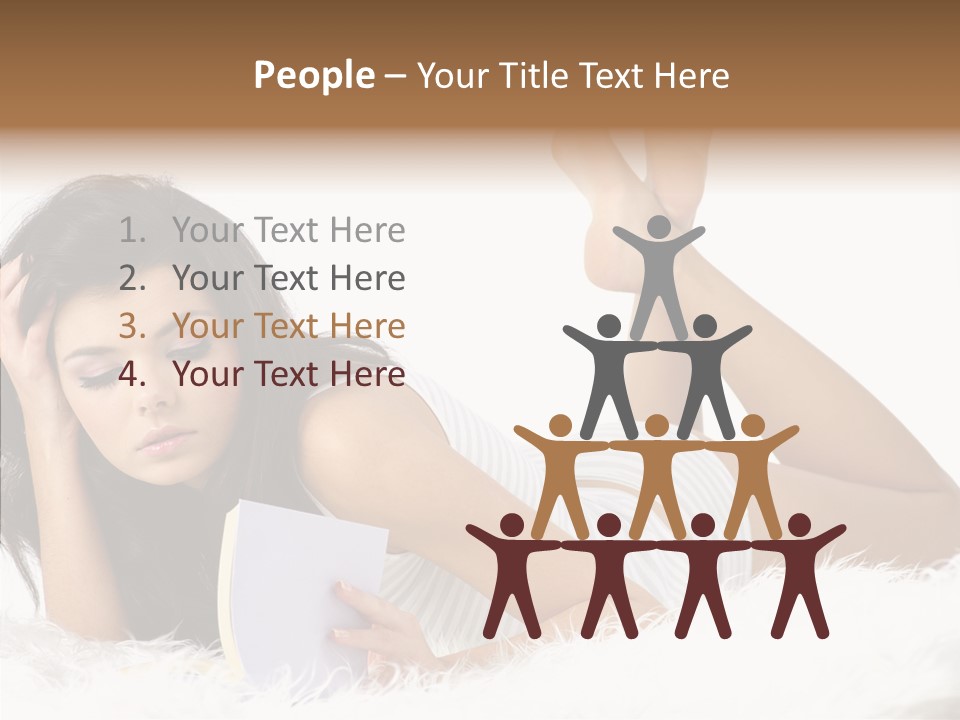 Happiness Wellness Caucasian PowerPoint Template