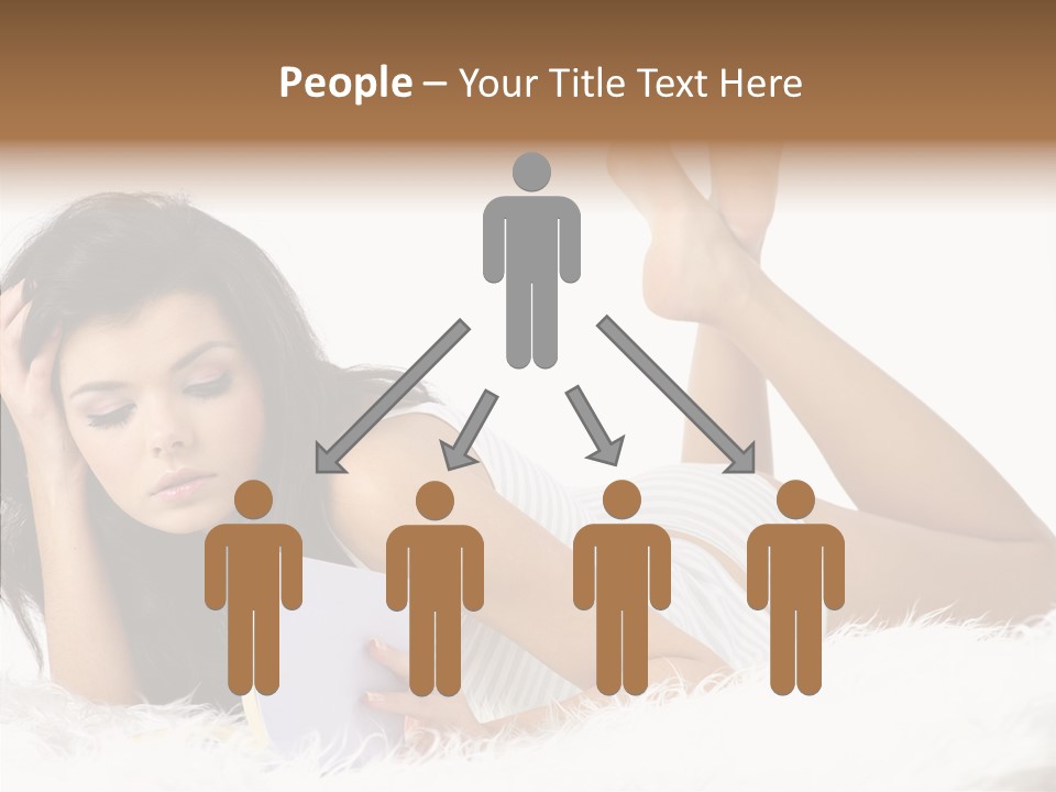 Happiness Wellness Caucasian PowerPoint Template