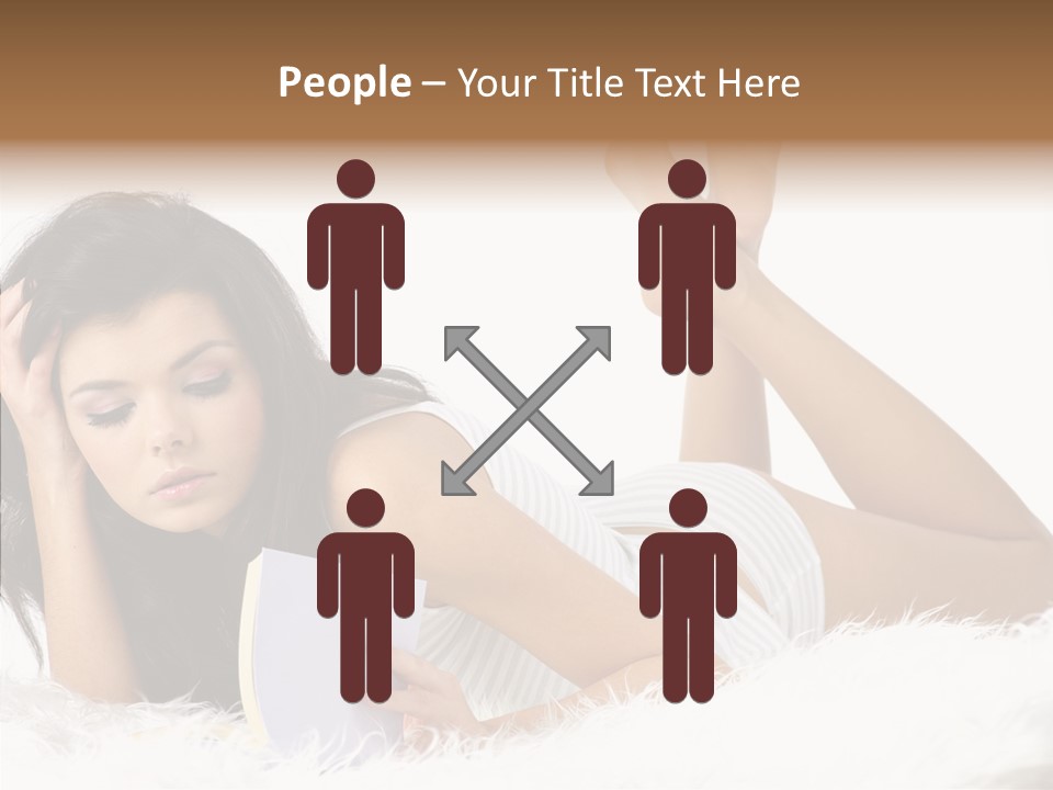 Happiness Wellness Caucasian PowerPoint Template