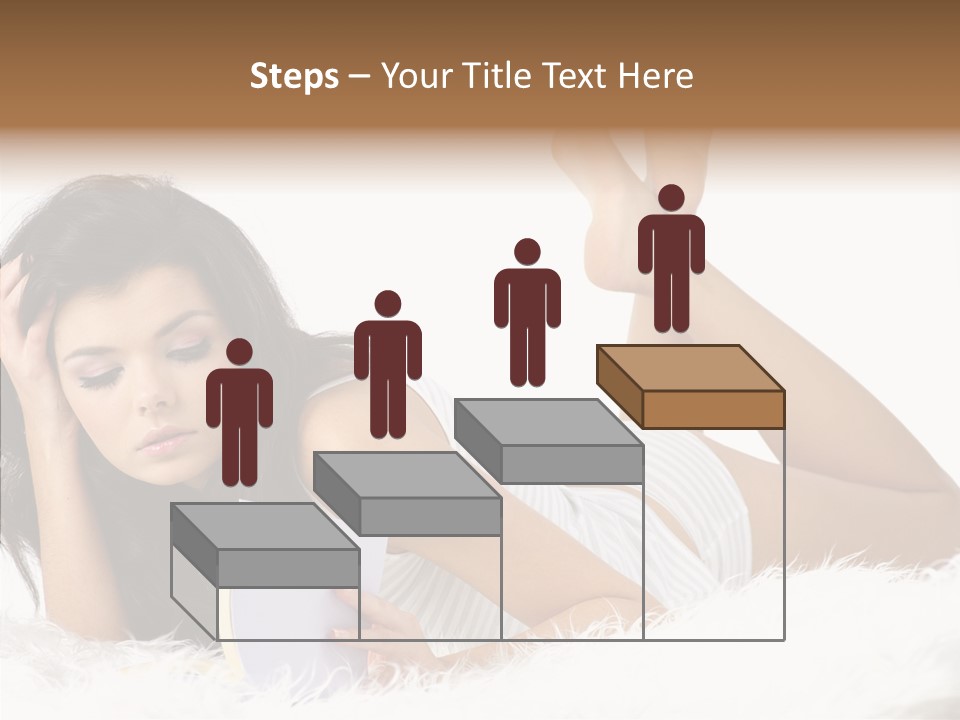 Happiness Wellness Caucasian PowerPoint Template