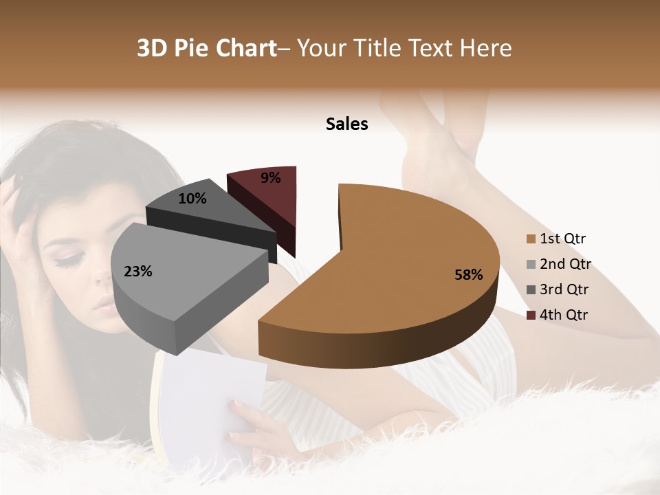 Happiness Wellness Caucasian PowerPoint Template