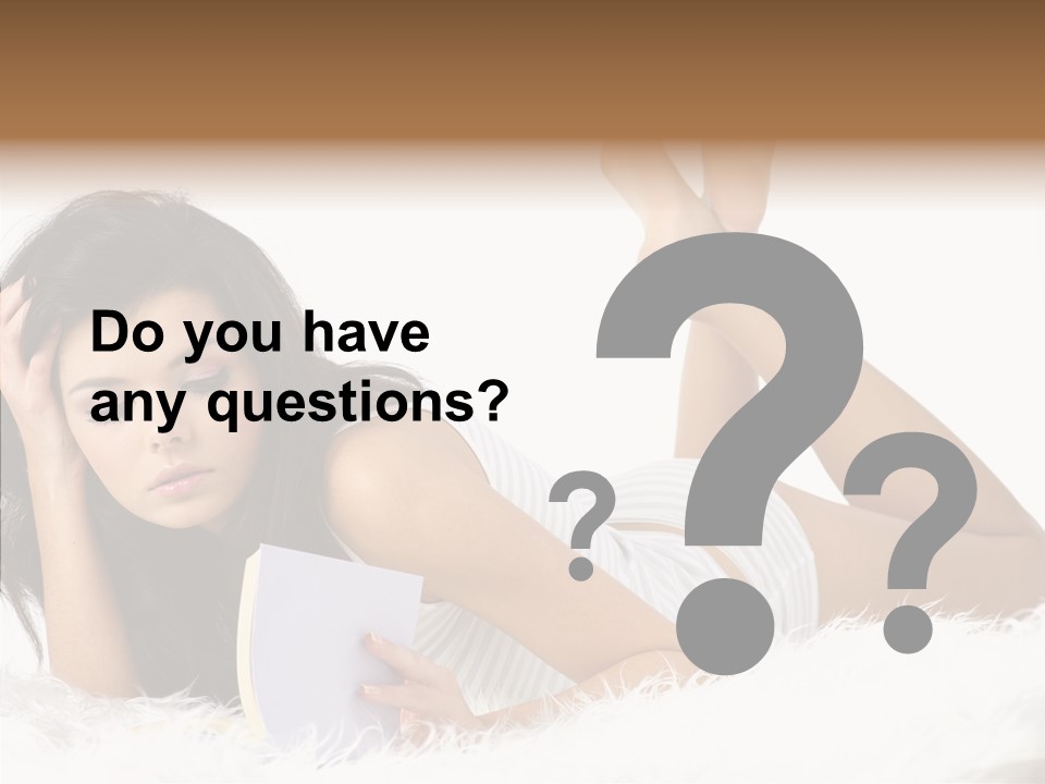 Happiness Wellness Caucasian PowerPoint Template