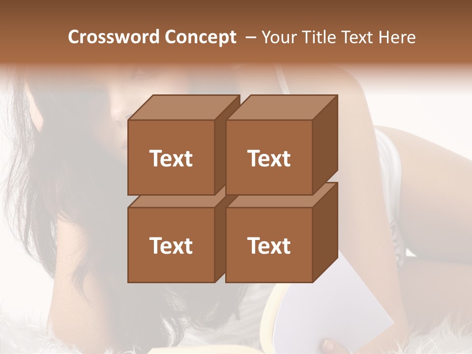 Magazine Face Sensual PowerPoint Template