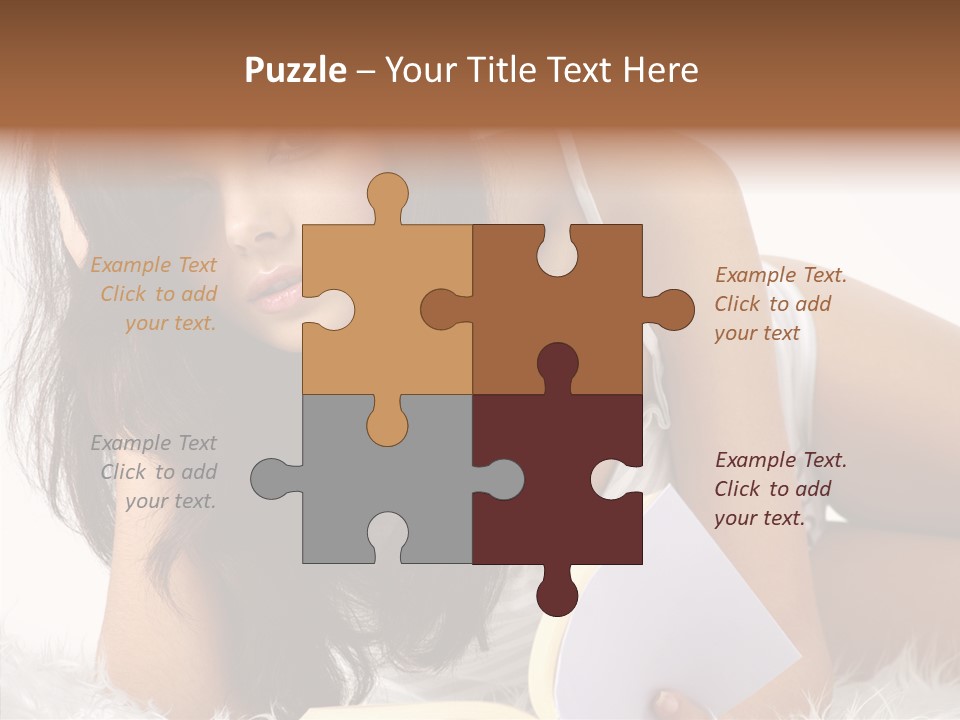 Magazine Face Sensual PowerPoint Template